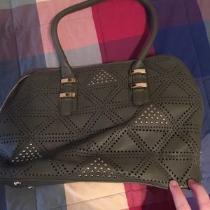 Olive green handbag